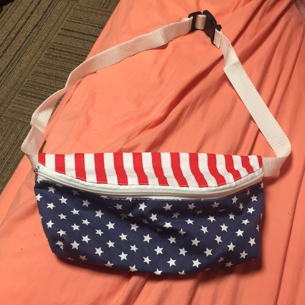 American flag fanny pack